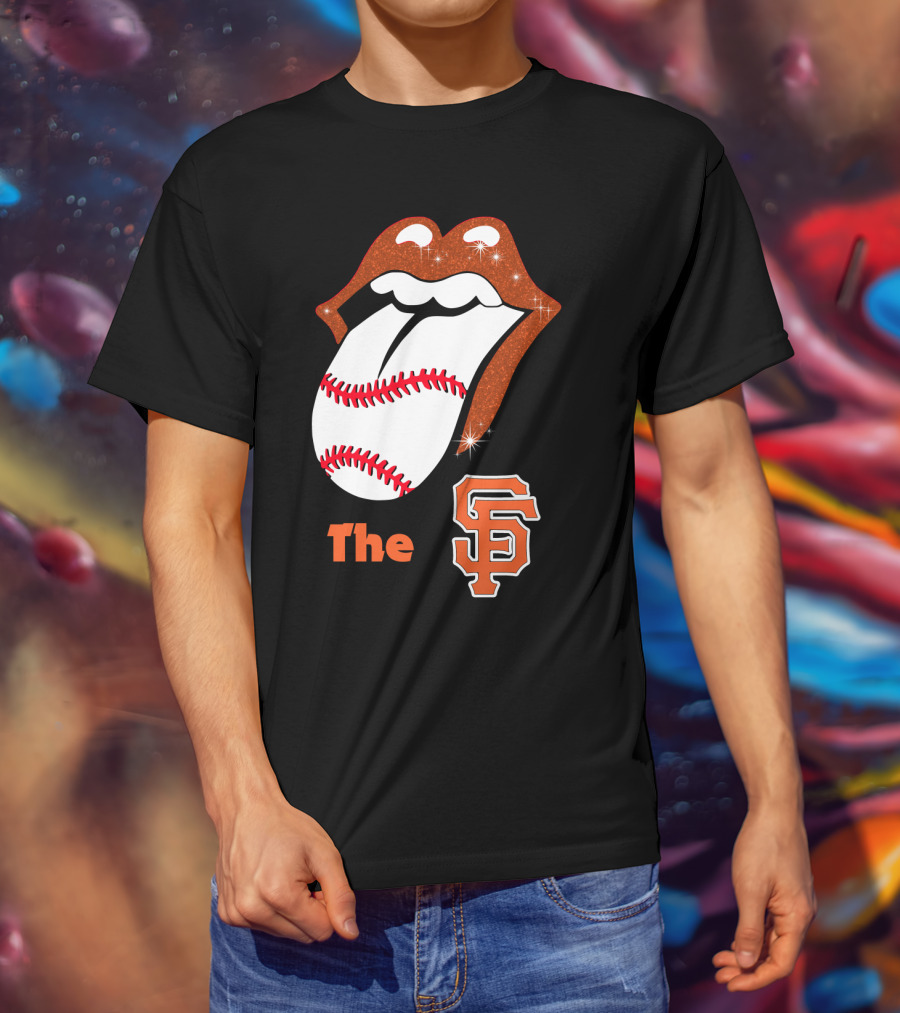 The SF Giants Baseball Tongue T-Shirt