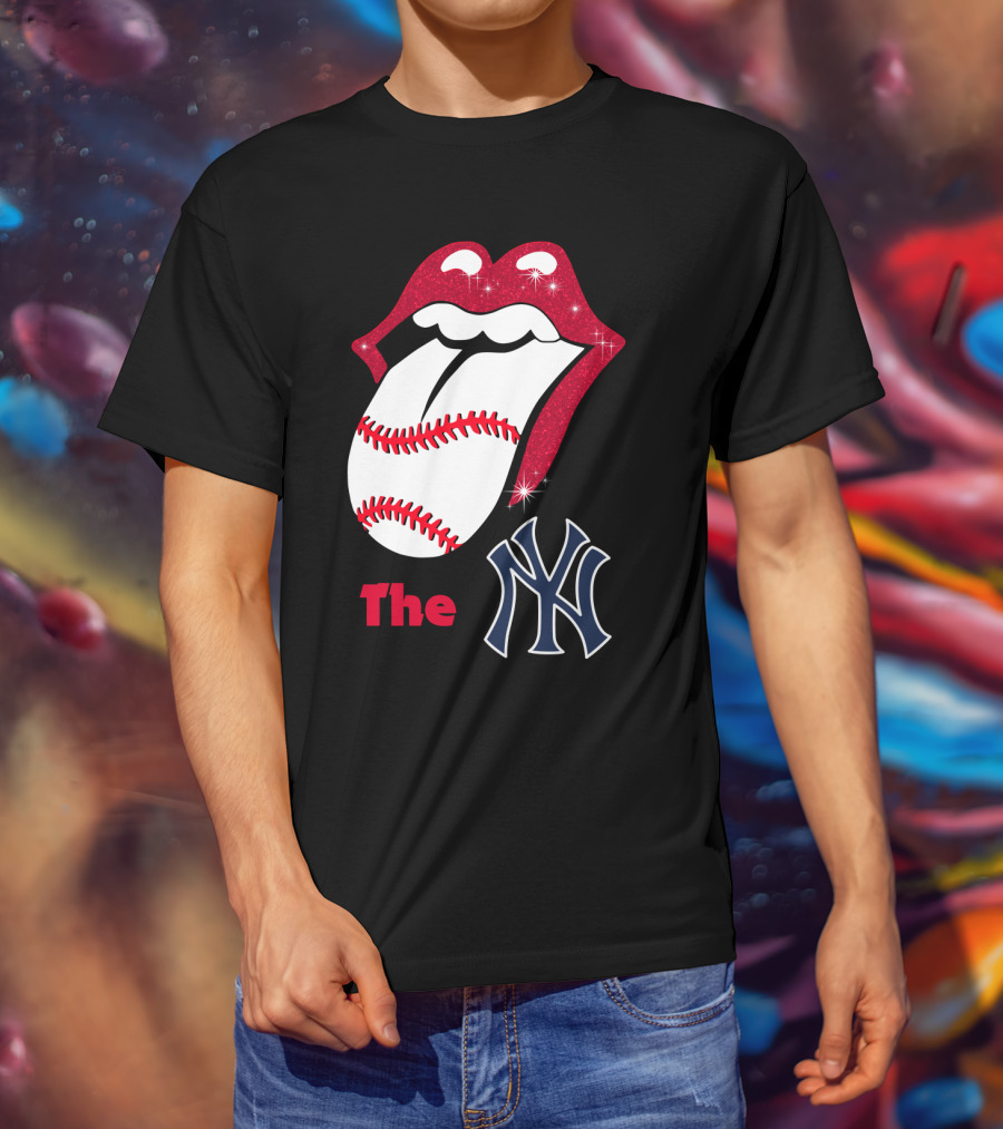 The Yankees Baseball Rolling Tongue T-Shirt