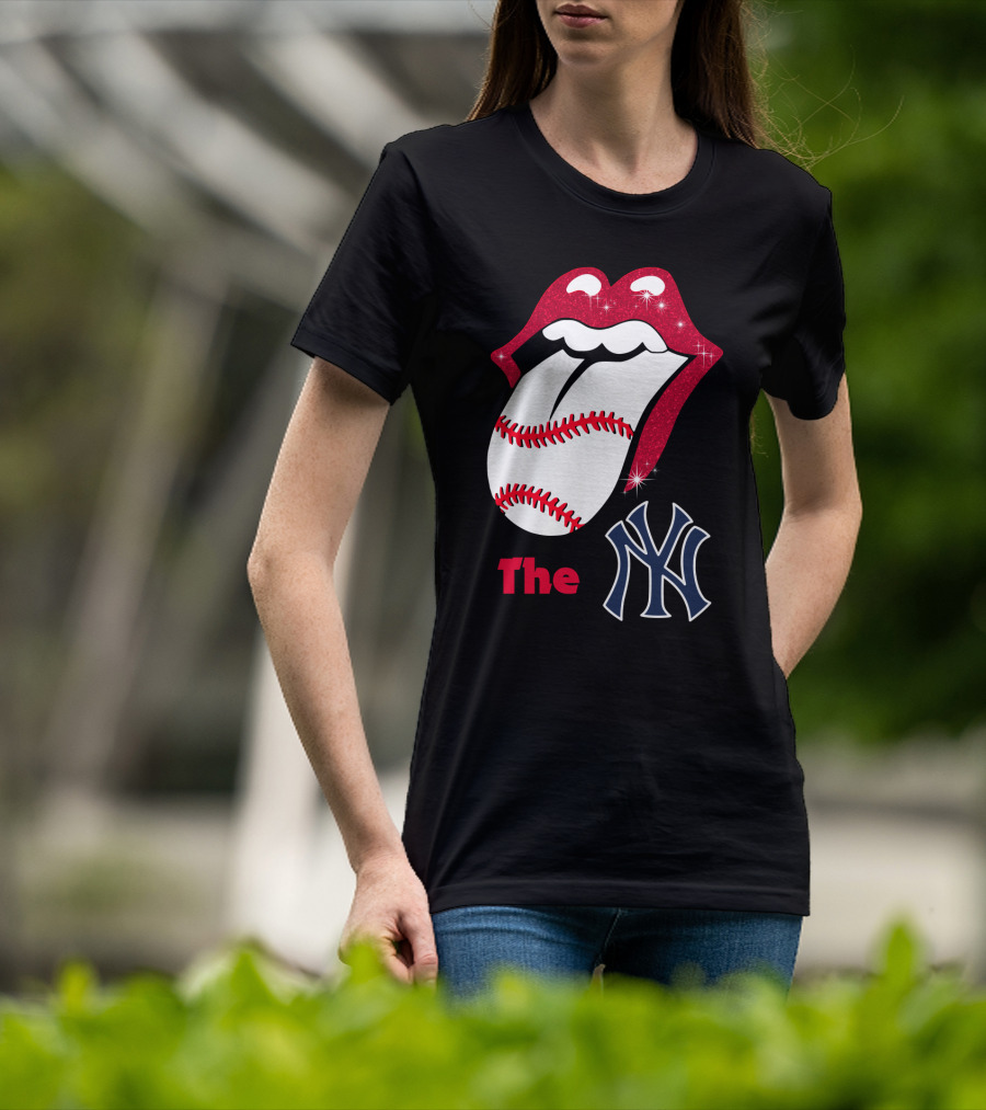 The Yankees Baseball Rolling Tongue T-Shirt