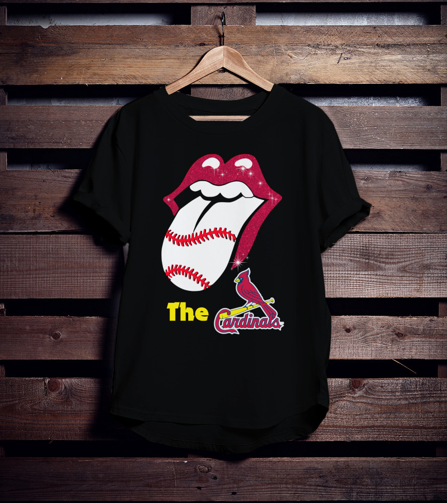 The Cardinals Baseball Tongue Lips T-Shirt