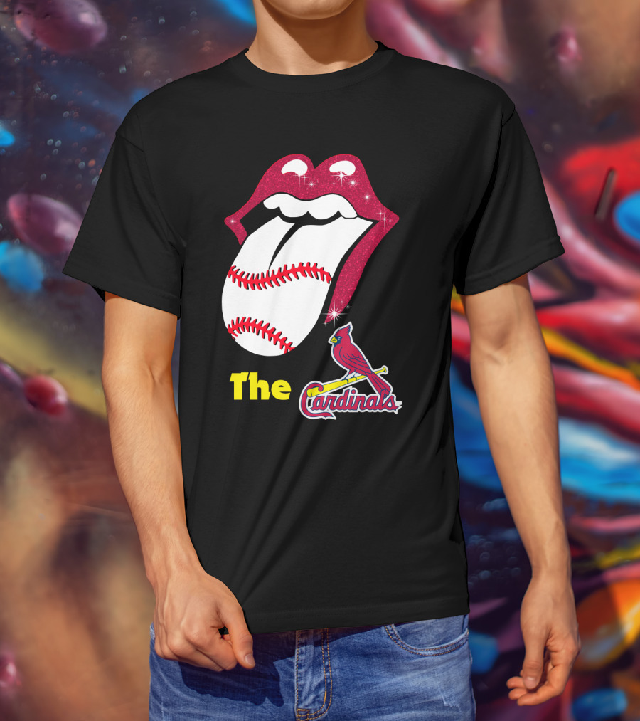 The Cardinals Baseball Tongue Lips T-Shirt