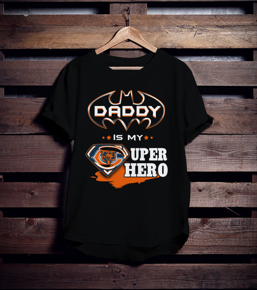 Daddy Is My Super Hero Bears Logo Batman T-Shirt