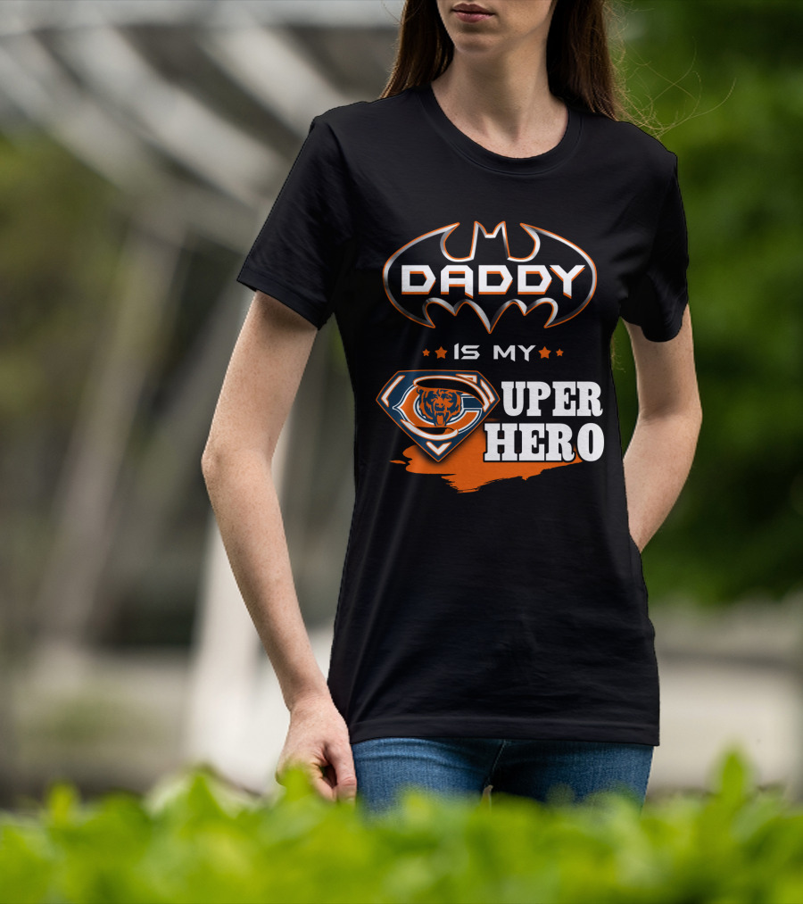 Daddy Is My Super Hero Bears Logo Batman T-Shirt