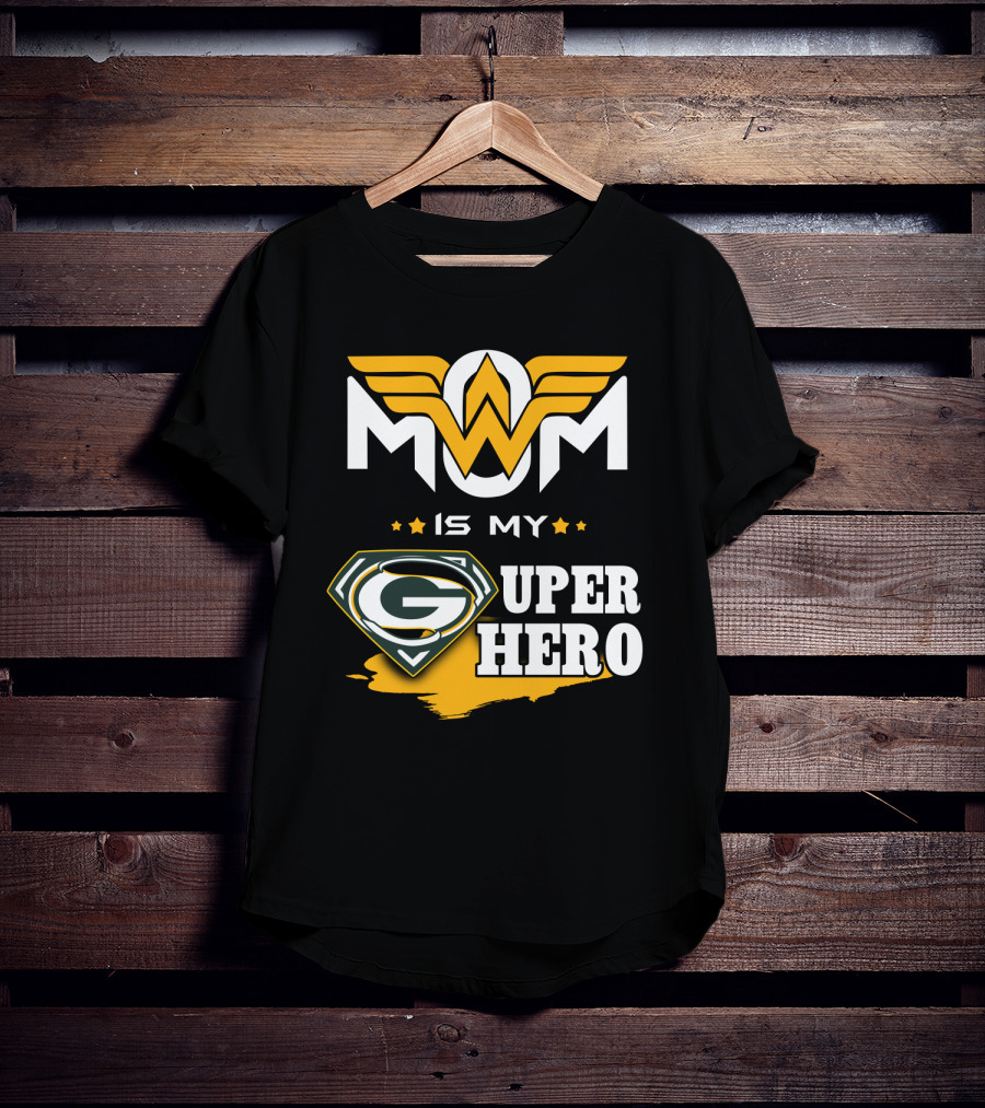 Mom Is My Packers Super Hero T-Shirt