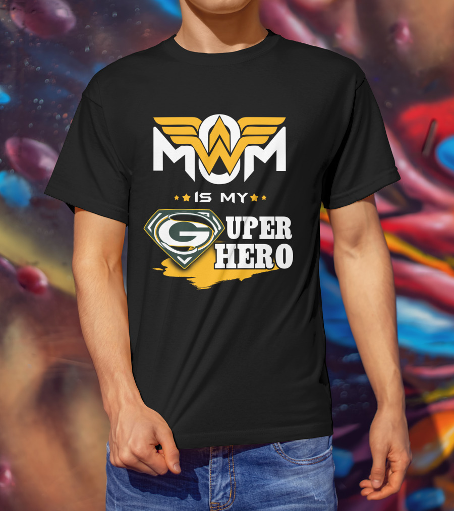 Mom Is My Packers Super Hero T-Shirt