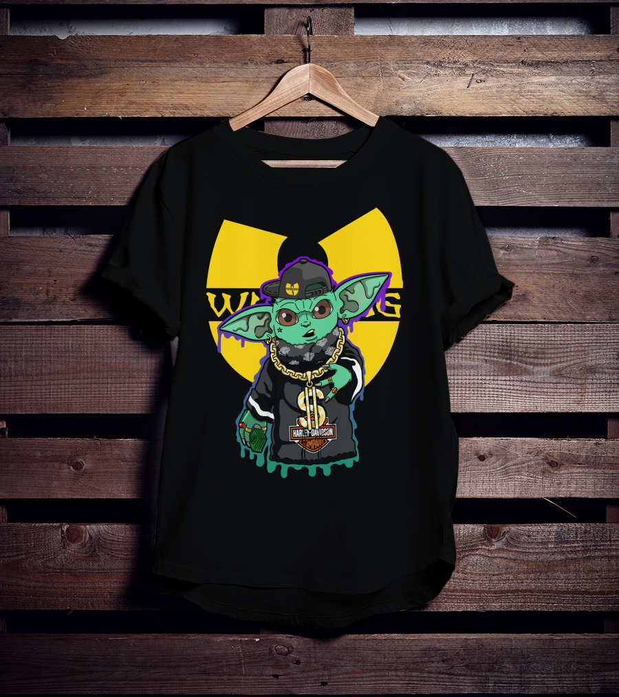 Wu-Tang Clan Harley Davidson Yoda Mashup T-Shirt