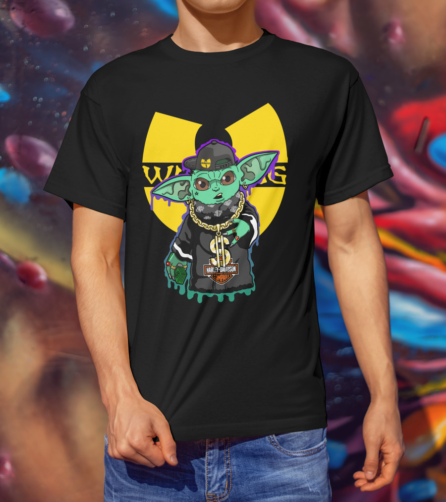 Wu-Tang Clan Harley Davidson Yoda Mashup T-Shirt
