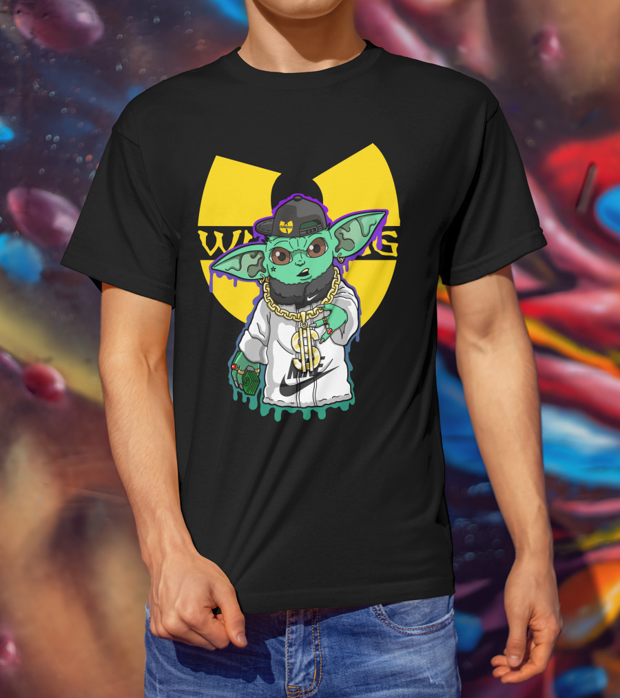 Wu Ni Baby Yoda Wu-Tang Clan Crossover T-Shirt