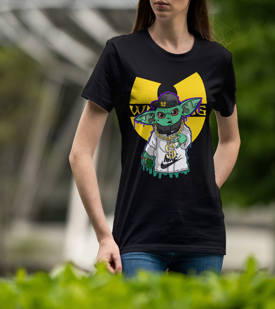 Wu Ni Baby Yoda Wu-Tang Clan Crossover T-Shirt