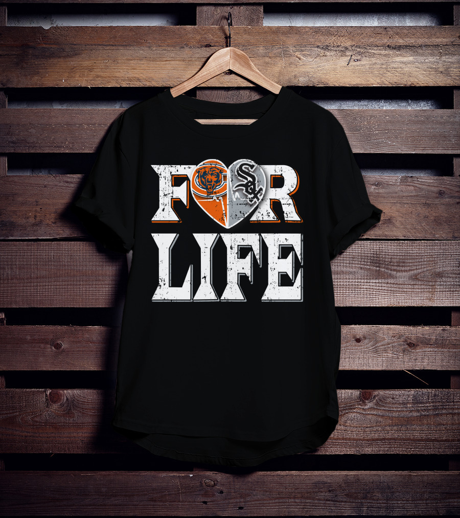 For Life Bears White Sox T-Shirt