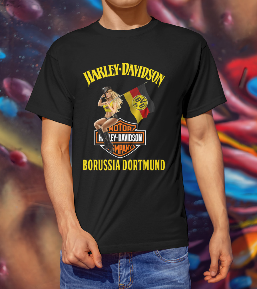Harley Davidson Borussia Dortmund Bvb 09 Motor Company T-Shirt