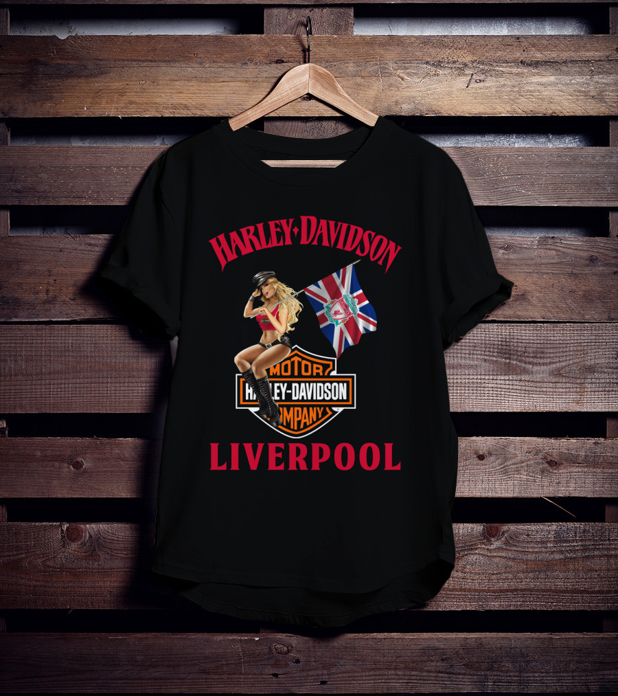 Harley Davidson Liverpool Union Jack T-Shirt