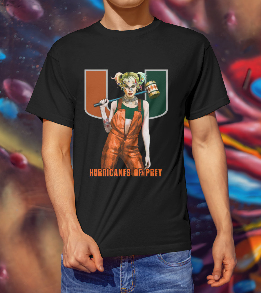 Hurricanes Of Prey Miami U Character Fusion T-Shirt
