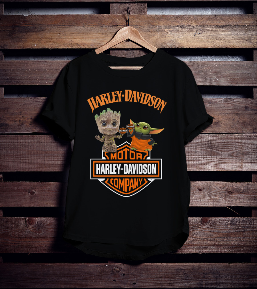Harley Davidson Motor Company Groot Yoda Duo T-Shirt