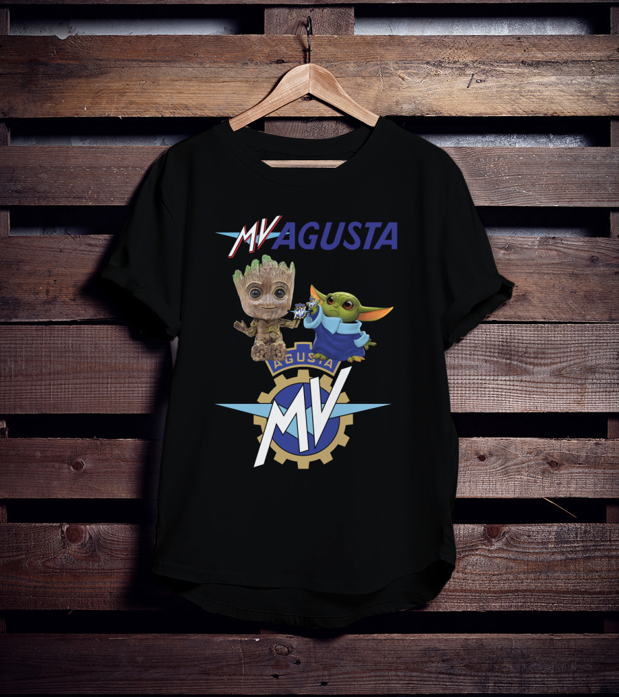 Mv Agusta Groot Yoda Characters T-Shirt