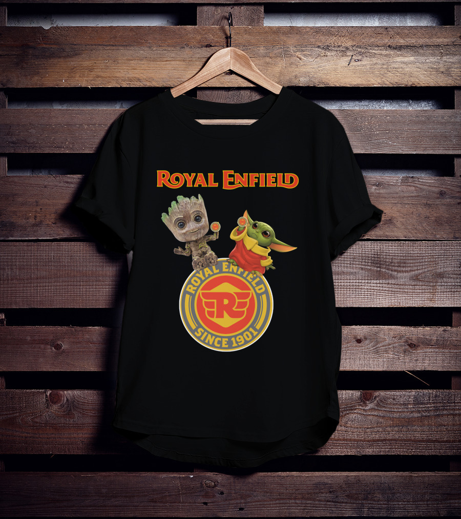 Royal Enfield Since 1901 Groot Yoda T-Shirt