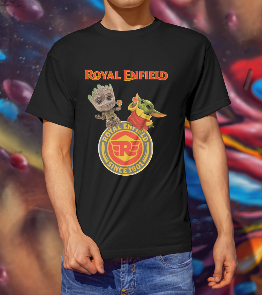 Royal Enfield Since 1901 Groot Yoda T-Shirt
