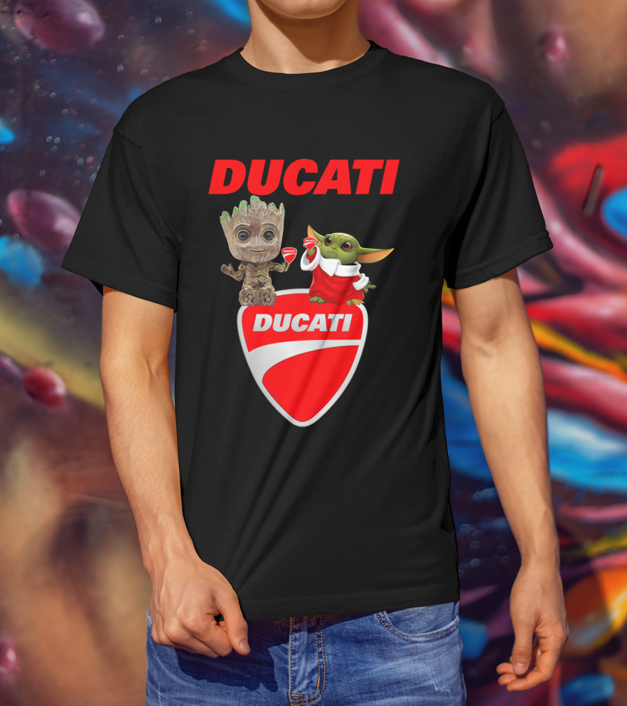 Ducati Groot Yoda Guardians Star Wars Collaboration T-Shirt