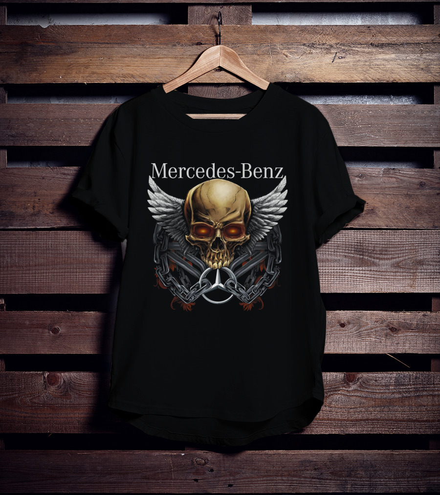 Mercedes Benz Skull Wings T-Shirt