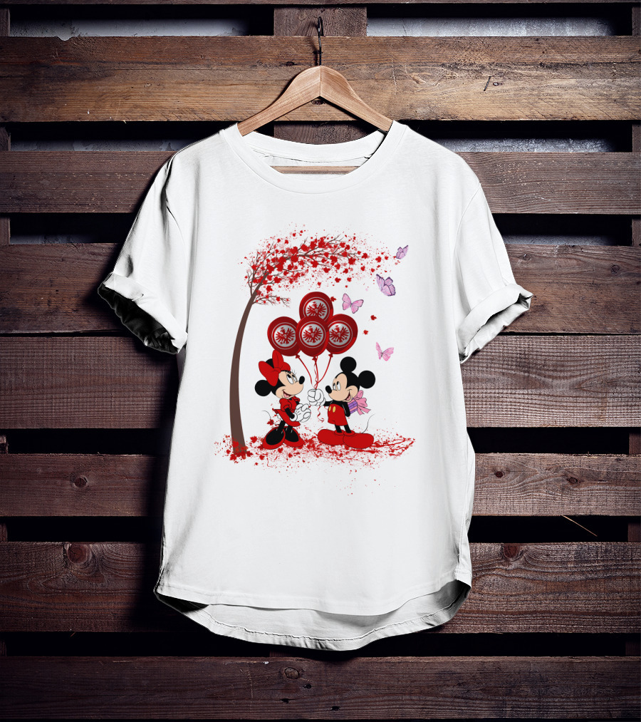 DH 29 Bundesliga Eintracht Frankfurt Disney Mouse Characters Balloons Fantasy T-Shirt