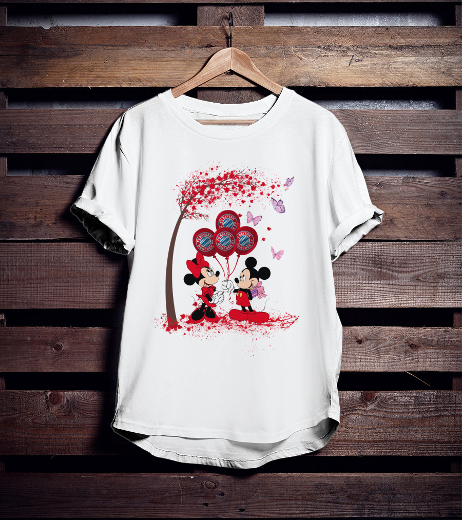 DH 29 FC Bayern München Minnie And Mickey Balloons T-Shirt