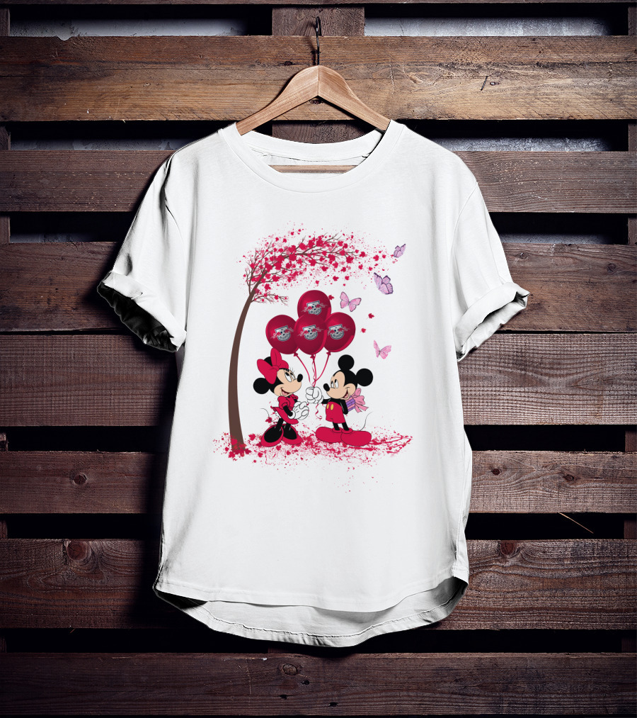 DH 29 Bundesliga RB Leipzig Minnie And Mickey Balloons T-Shirt