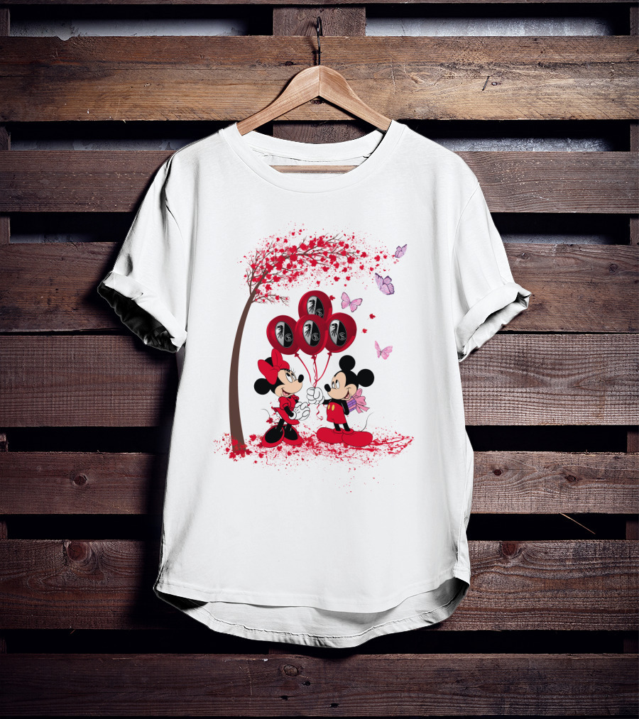 Mickey Minnie Balloons SC Freiburg Bundesliga DH 29 T-Shirt