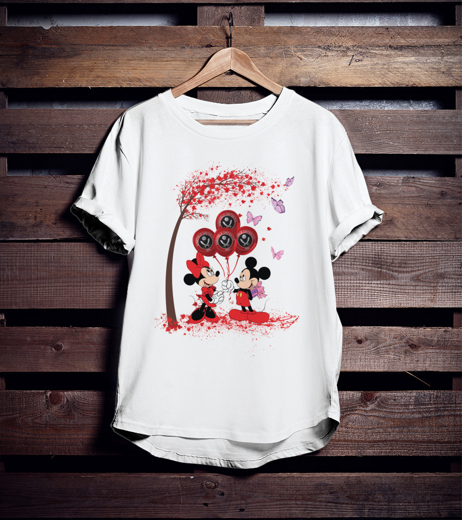 DH 29 Premier League Sheffield United Mickey Minnie Balloons T-Shirt