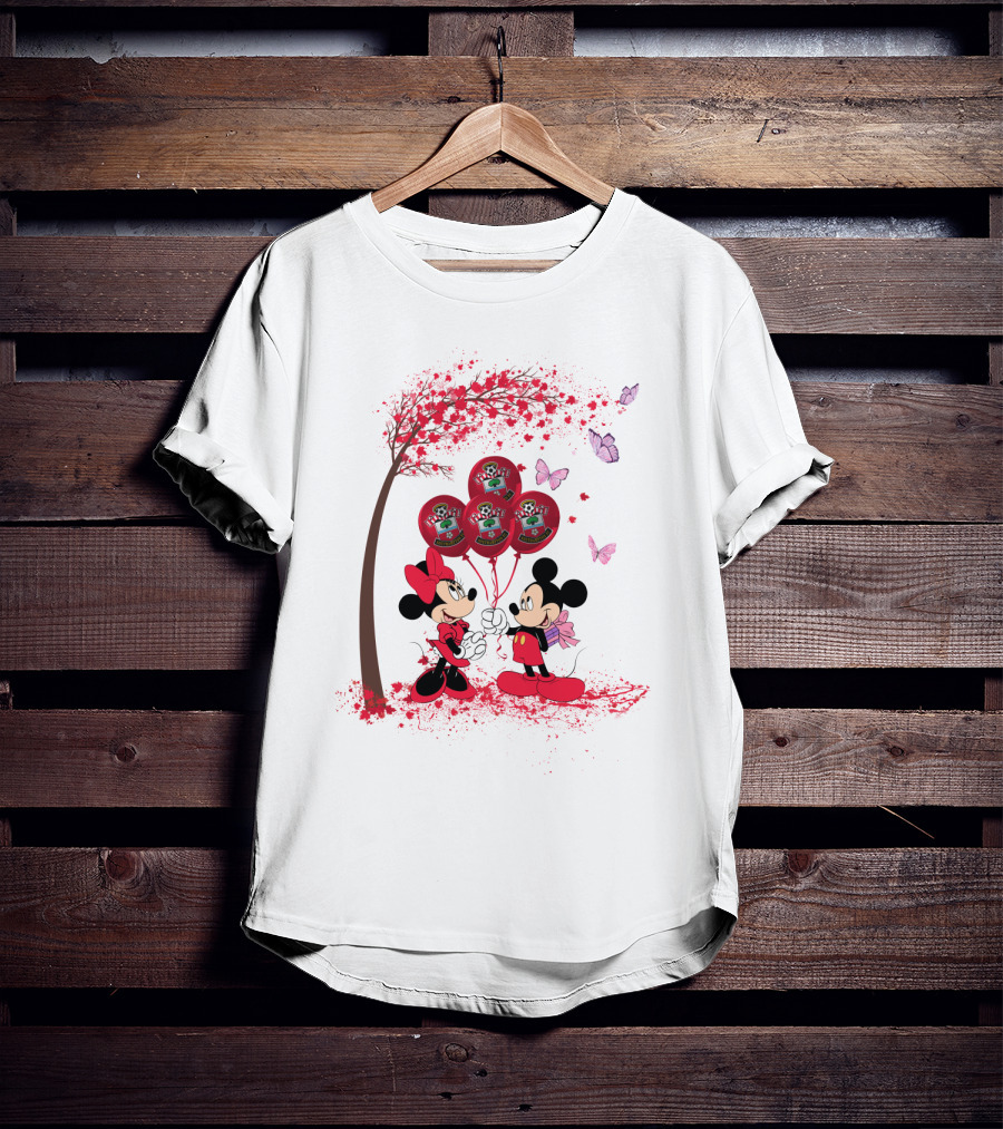 DH 29 Southampton Premier League Mickey Minnie Balloons T-Shirt