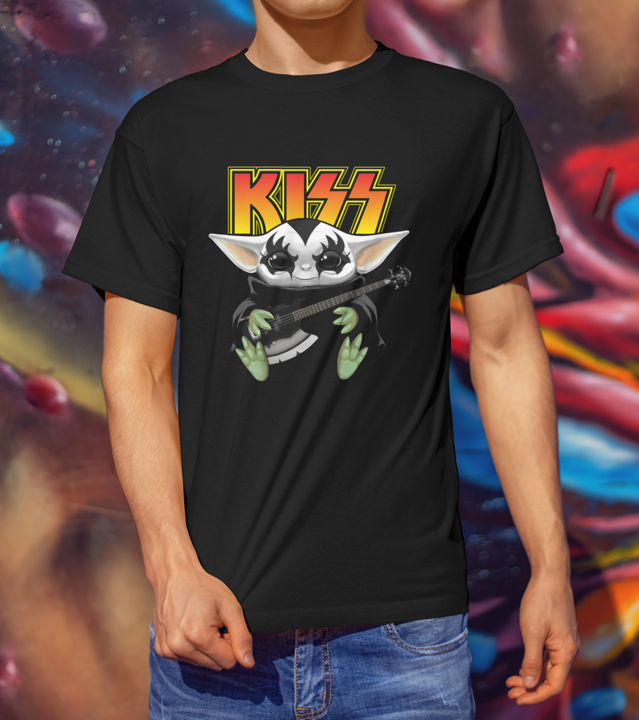 KISS Gene Simmons Baby Alien Guitar T-Shirt