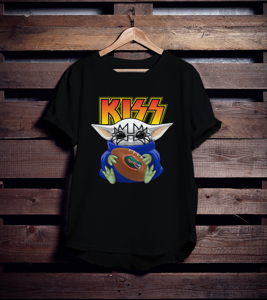 KISS Tommy Thayer Baby Yoda Florida Gators Football Fan T-Shirt