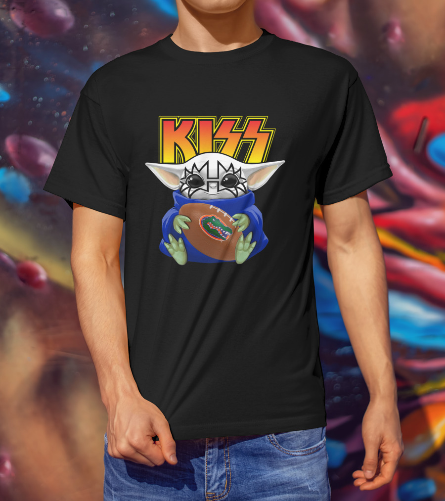 KISS Tommy Thayer Baby Yoda Florida Gators Football Fan T-Shirt