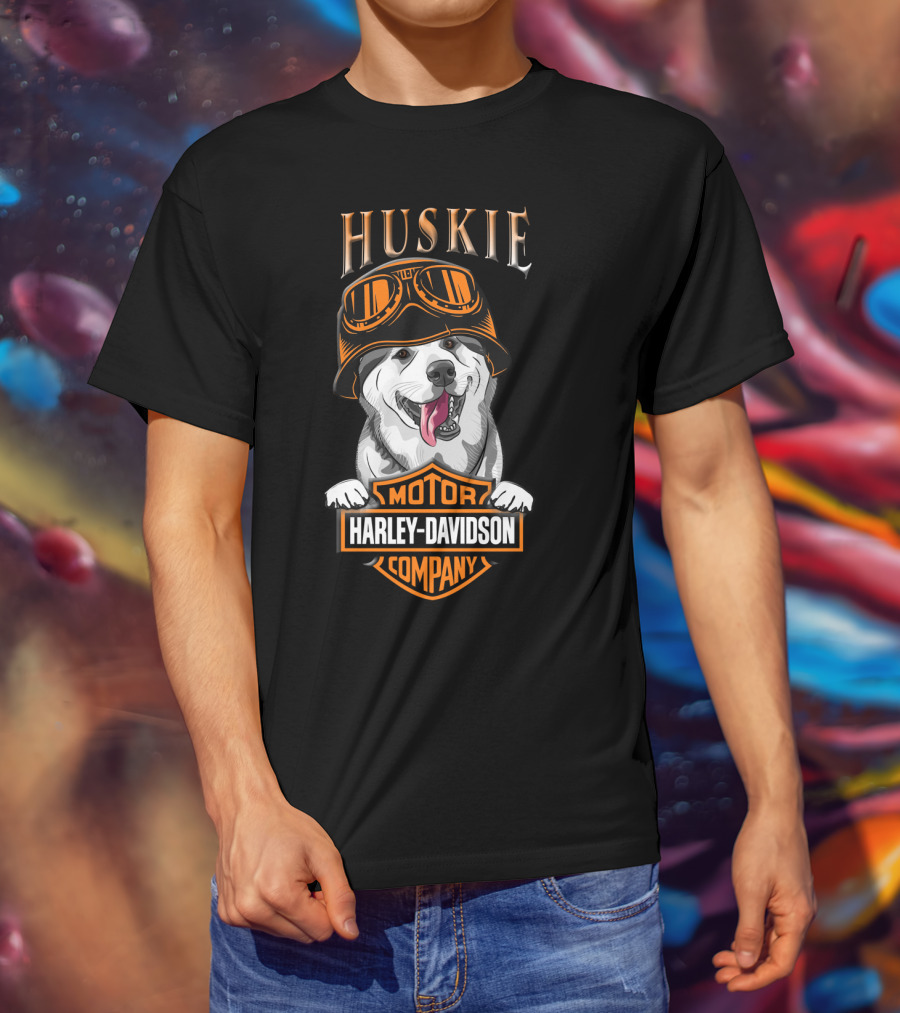 Huskie Harley Davidson Motorcycle Company T-Shirt