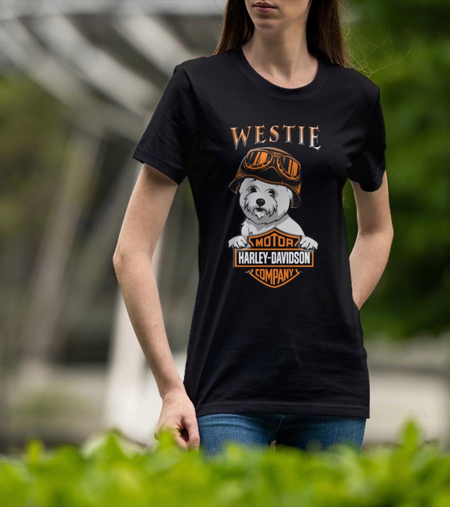 Westie Harley Davidson Motor Company T-Shirt