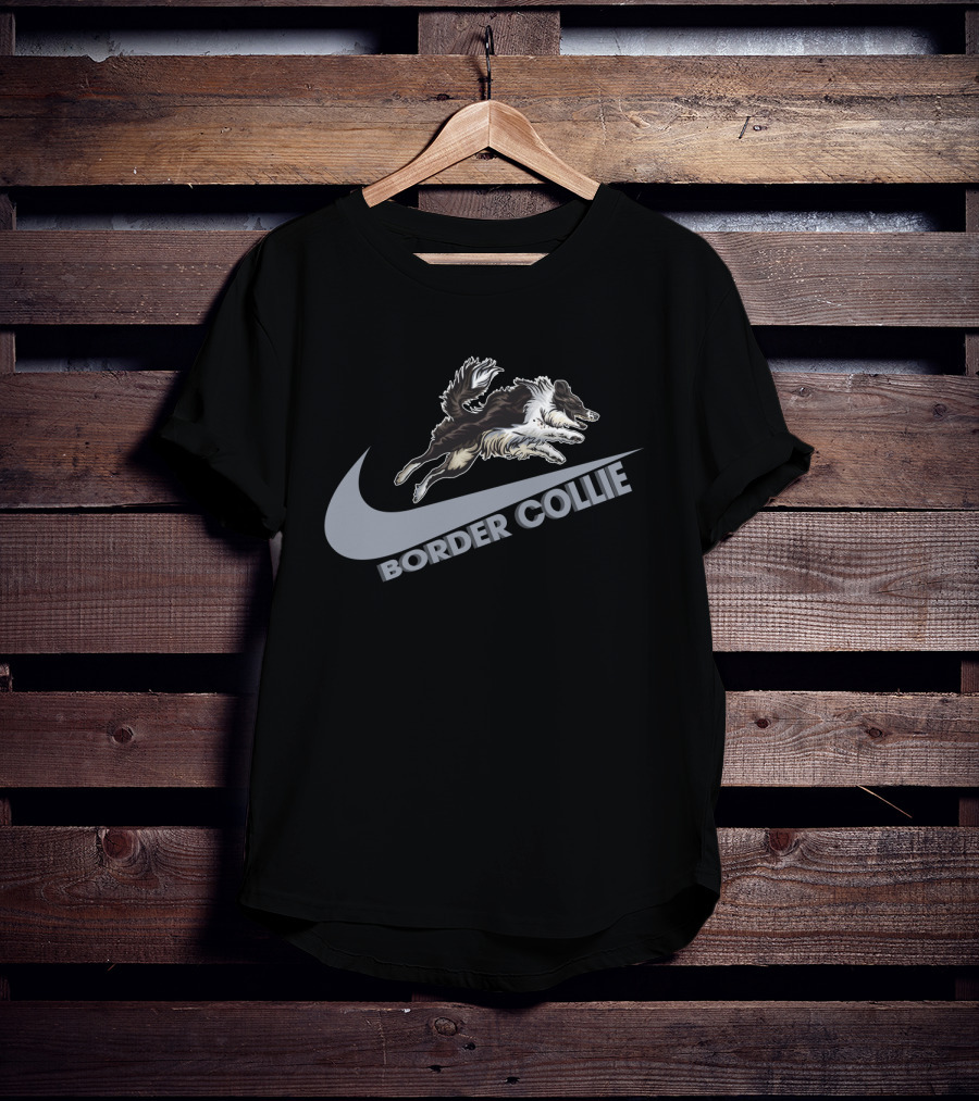 Border Collie Nike Jumping T-Shirt
