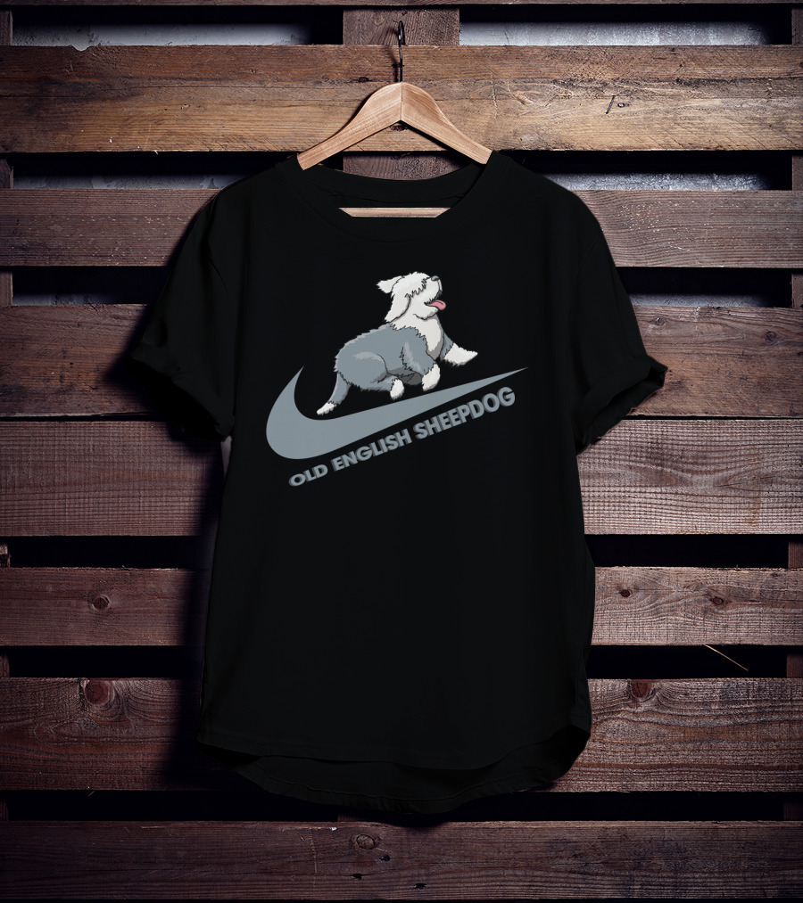 Old English Sheepdog Nike Swoosh T-Shirt