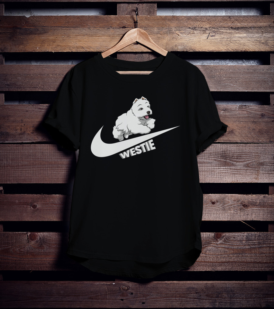 Westie Dog Nike Swoosh T-Shirt