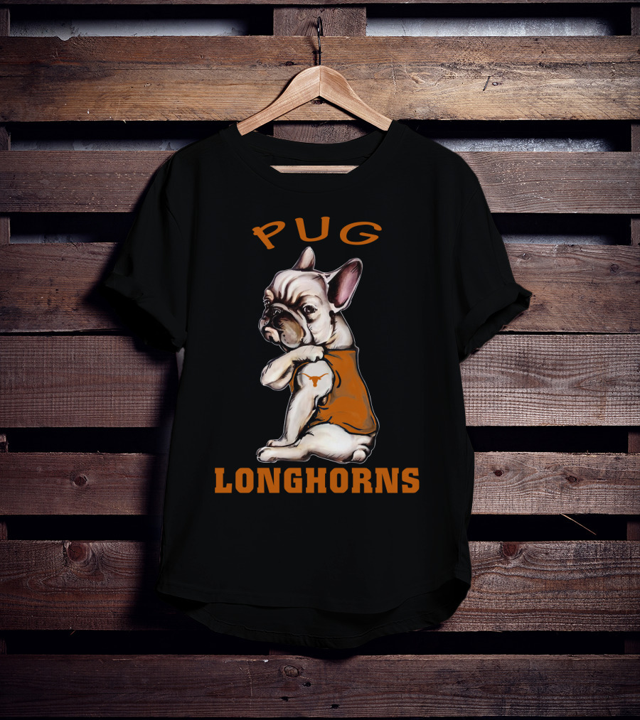 Pug Longhorns Ncaa Tl T-Shirt