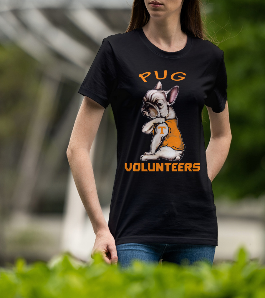 Pug Volunteers T-Shirt Tennessee Theme T-Shirt
