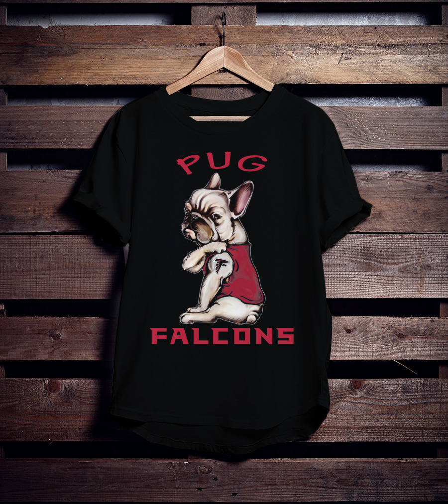 Pug Falcons Nflaf T-Shirt