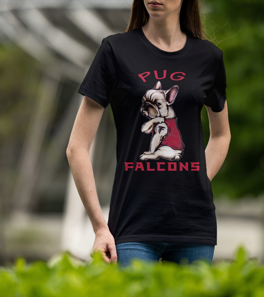 Pug Falcons Nflaf T-Shirt