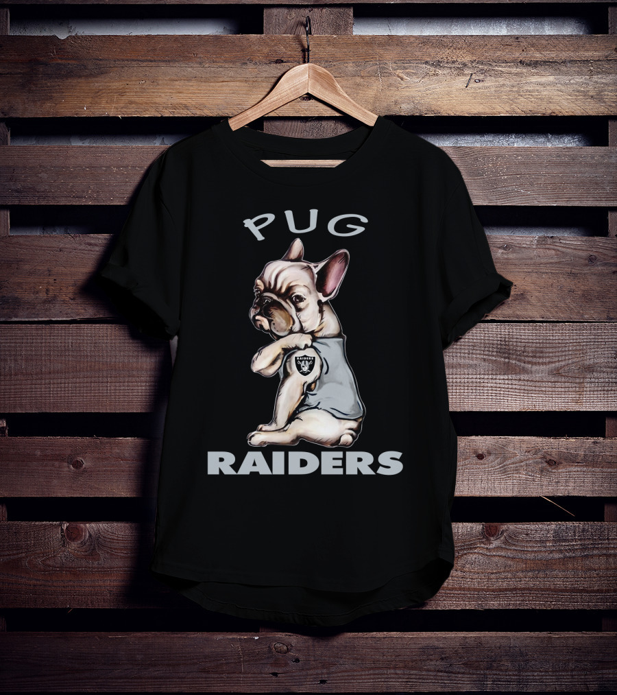 Pug Raiders Nflor Raiders T-Shirt