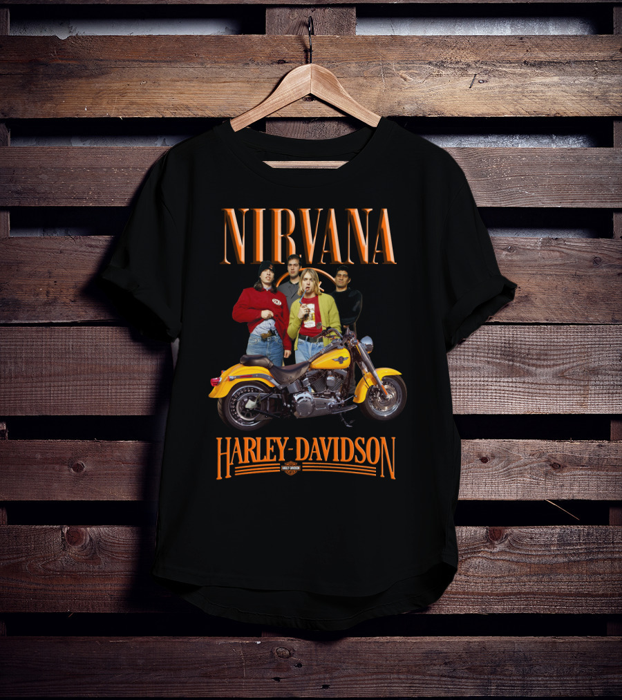 Nirvana Harley Davidson Motorcycle T-Shirt
