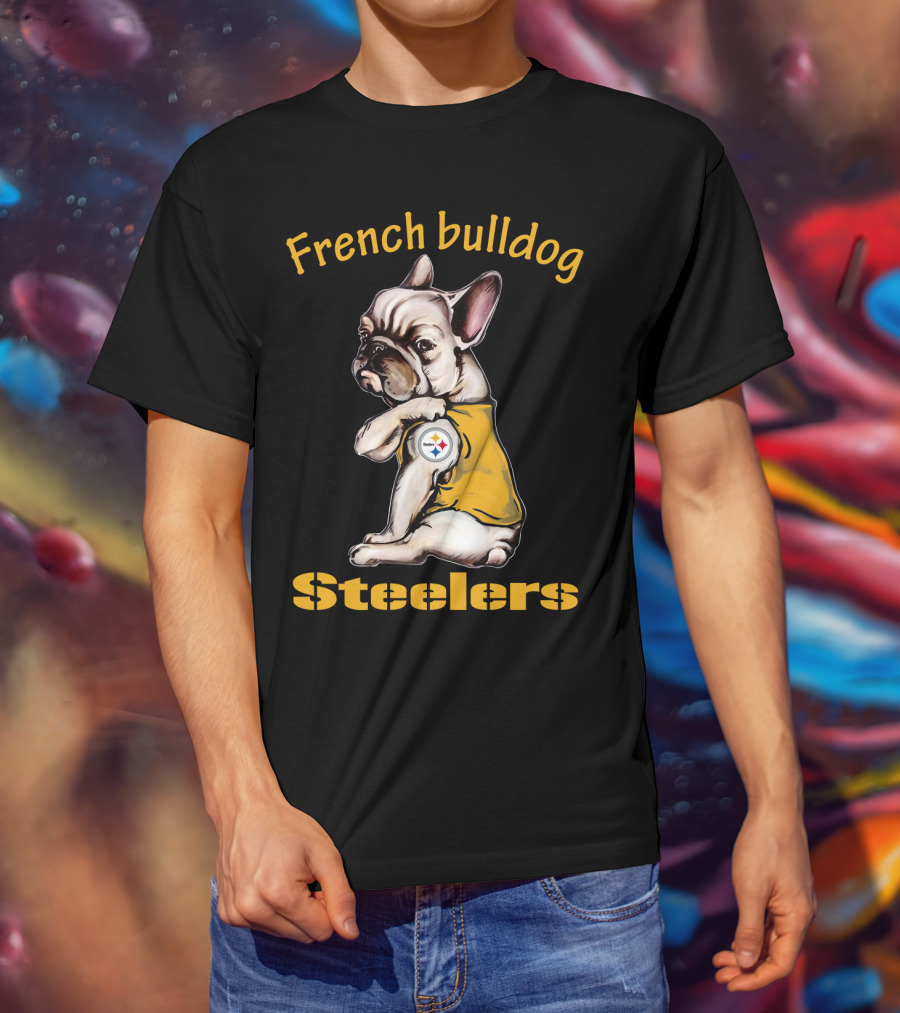 French Bulldog Steelers Nfl 38 Dh Ps Fd T-Shirt