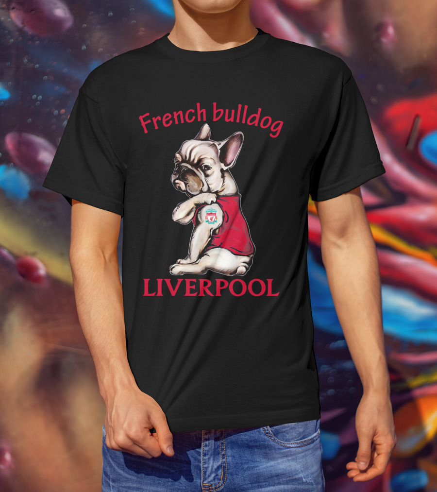 French Bulldog Liverpool Football T-Shirt