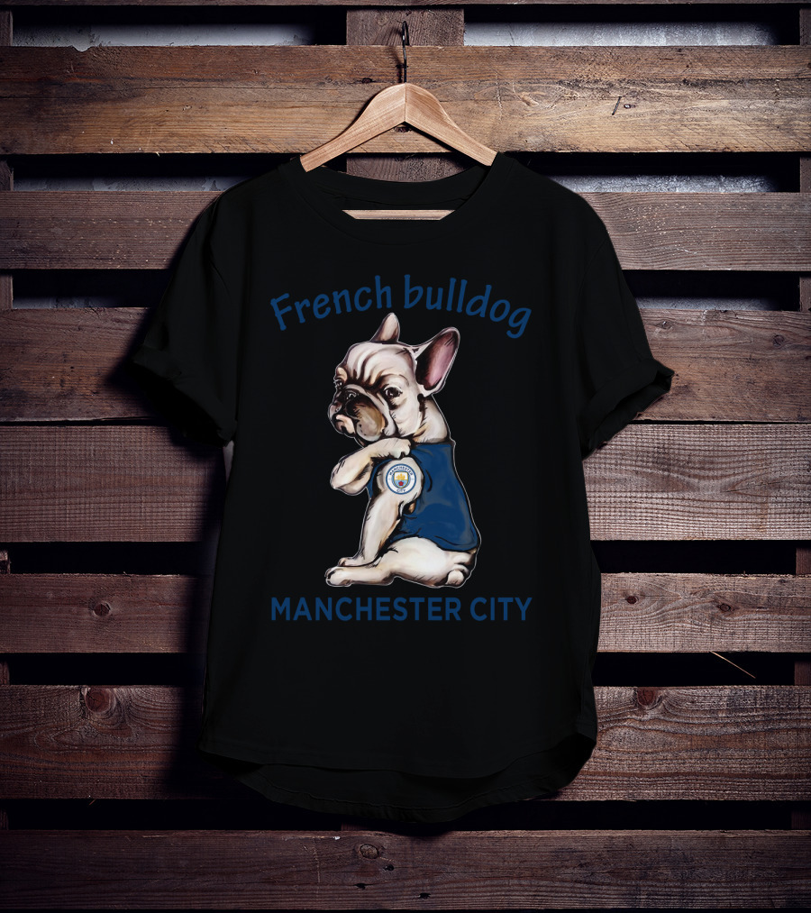 French Bulldog Manchester City T-Shirt
