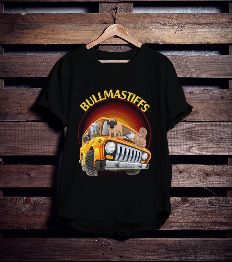 Bullmastiffs Jeep T-Shirt