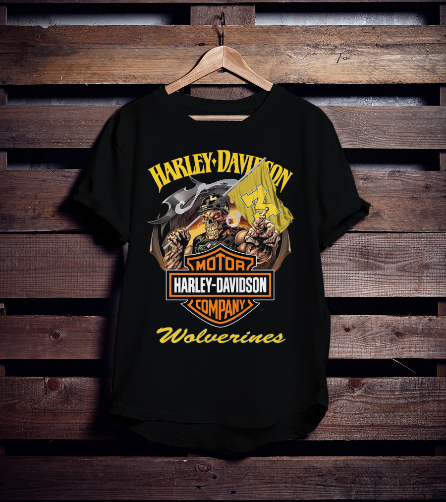 Harley Davidson Motor Company Wolverines T-Shirt