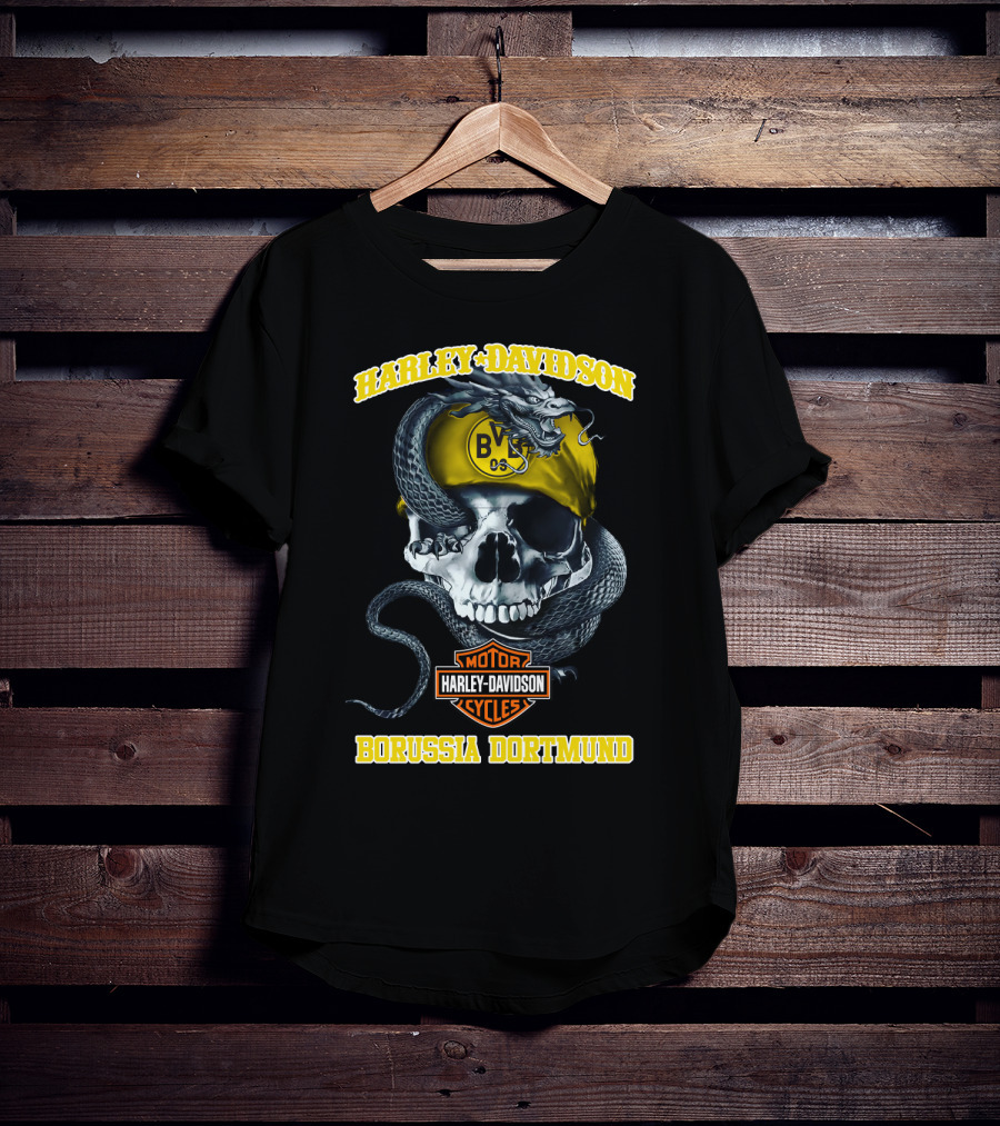 Harley Davidson Motor Cycles Bvb 09 Borussia Dortmund T-Shirt