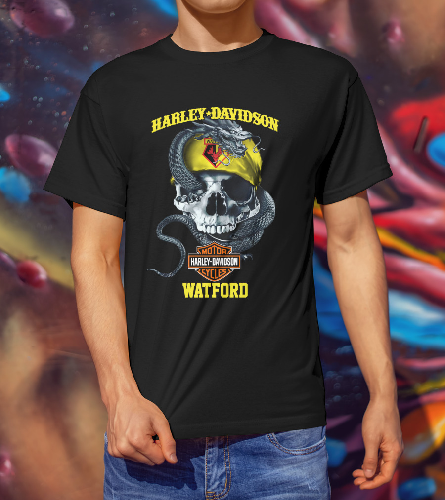 Harley Davidson Watford Skull And Snake T-Shirt
